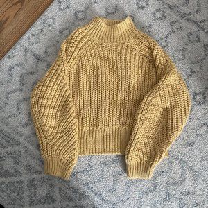 H&M Yellow Knit Sweater (Size M)